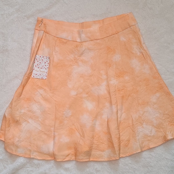 Free People Peach Skirt Flowy Size 8 NWT - Picture 5 of 6